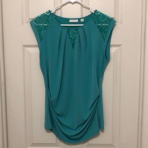New York and Company Teal Blouse